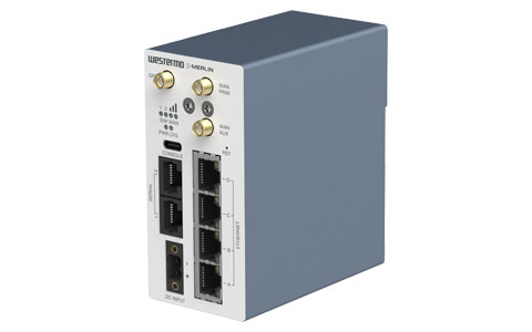 westermoMerlin-4407-T4-S2-LV  Industrial 4G LTE Cellular Router